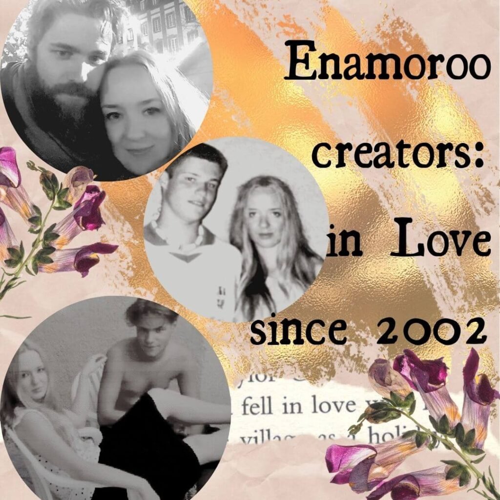 Behind Enamoroo, there's a couple who's been in love since 2002! We've been a long-distance couple for 8 years before jumping straight to living together! We've been through it all, and we're experts at keeping the spark alive! 